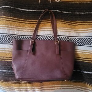Danier Rich Brown Leather Tote